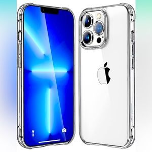 iPhone 13 Pro Slim Clear Case - Military Grade Protective Bumper - Not Yellowing